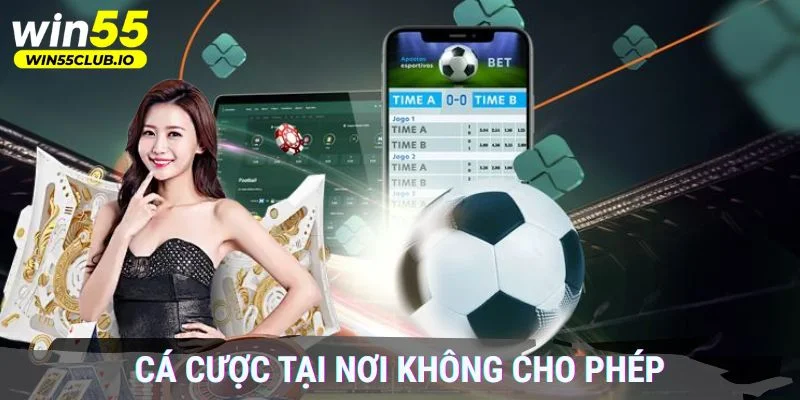 Khi cá cược tại nơi không cho phép, bạn phải tự chịu trách nhiệm