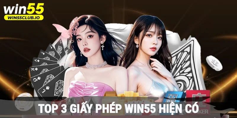 Top 3 giấy phép Win55 hiện có